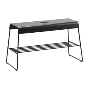 Čierny kovový stojan s lavicou A-Bench – Zone