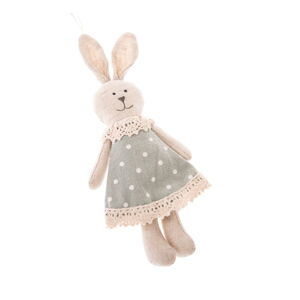 Súprava 2 zelených veľkonočných dekorácií Dakls Easter Bunny