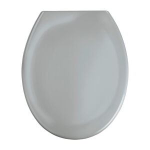 Svetlosivé WC sedadlo s jednoduchým zatváraním Wenko Premium Ottana, 45,2 x 37,6 cm