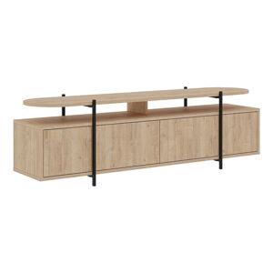 TV stolík v dekore duba v prírodnej farbe 160x48 cm Hinoa – Marckeric