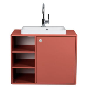 Červená skrinka pod umývadlo 80x62 cm Color Bath - Tom Tailor for Tenzo
