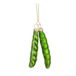 Sklenená vianočná ozdoba Peas – Sass & Belle
