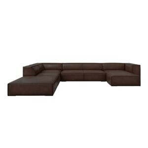Tmavo hnedá kožená rohová pohovka (ľavý roh) Madame - Windsor & Co Sofas
