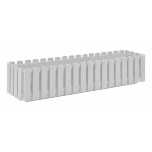 Biely črepník Gardenico Fency System, dĺžka 74,5 cm