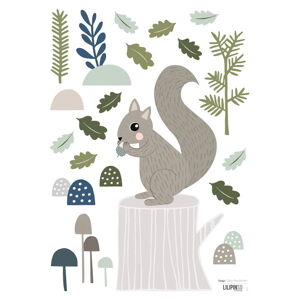 Hárok samolepiek 30x42 cm Squirrel – Lilipinso
