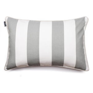 Bielosivá obliečka na vankúš WeLoveBeds Belts Grey, 40 x 60 cm