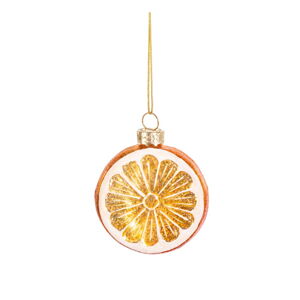 Sklenená vianočná ozdoba Orange – Sass & Belle