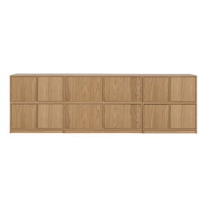 TV zostava v dekore duba v prírodnej farbe 264x88 cm Modulair – vtwonen