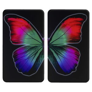 Kryty na sporák z tvrdeného skla v súprave 2 ks 52x30 cm Butterfly by Night – Wenko