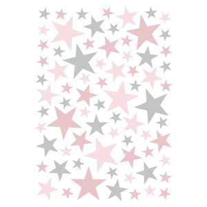 Súprava detských samolepiek 74 ks 30x42 cm Stars – Lilipinso
