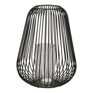 Čierny stolový lampáš PT LIVING Lantern, výška 30 cm