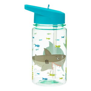 Detská fľaša na vodu so slamkou Sass & Belle Drink Up Shelby the Shark, 400 ml