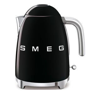 Čierna rýchlovarná kanvica z nehrdzavejúcej ocele 1,7 l Retro Style – SMEG