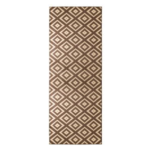 Hnedý koberec behúň 300x80 cm Diamond - Hanse Home