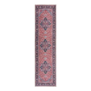 Vínovočervený prateľný behúň s prímesou recyklovaných vlákien 60x230 cm Windsor – Flair Rugs