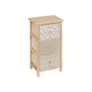 Vysoká komoda z masívu paulovnie v prírodnej farbe 34x61 cm – Casa Selección