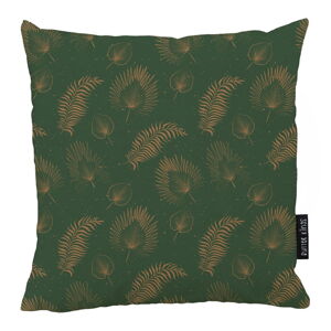 Zelený bavlnený dekoratívny vankúš Butter Kings Boho Leaves, 50 x 50 cm
