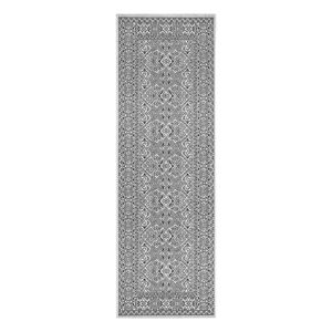 Čierno-béžový vonkajší behúň NORTHRUGS Cuadrado, 70 x 300 cm