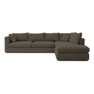 Tmavo šedá rohová pohovka (pravý roh) Comfy - Scandic
