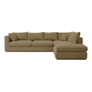 Béžová rohová pohovka (pravý roh) Comfy - Scandic