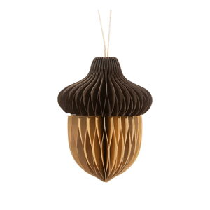 Papierová vianočná ozdoba Honeycomb Acorn – Sass & Belle