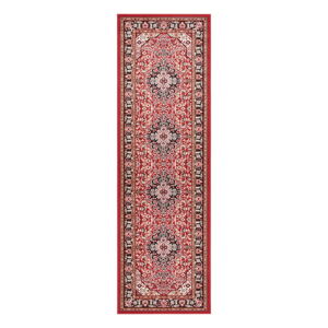 Červený behúň Nouristan Skazar Isfahan, 80 x 250 cm