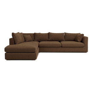 Hnedá rohová pohovka (ľavý roh) Comfy - Scandic