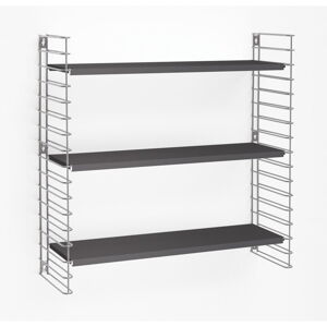 Trojposchodový regál Metaltex Libro, šírka 70 cm