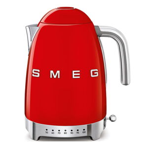 Červená rýchlovarná kanvica z nehrdzavejúcej ocele 1,7 l Retro Style – SMEG