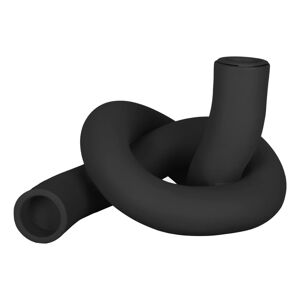 Čierny keramický svietnik PT LIVING Knot