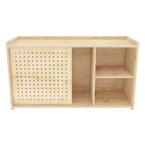 Nástenná knižnica v dekore duba v prírodnej farbe 65x30 cm Sima - Kalune Design
