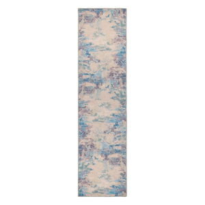 Modrý/fialový prateľný behúň s prímesou recyklovaných vlákien 60x230 cm Reid – Flair Rugs