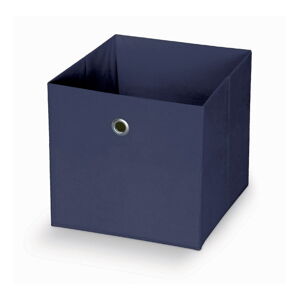 Tmavomodrý úložný box Domopak Stone, 30 x 30 cm