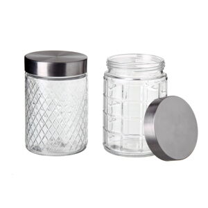 Sada 2 dóz Unimasa Steel Cubic, 1300 ml