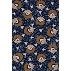 Tmavomodrý vlnený koberec 300x400 cm Chintz – Agnella