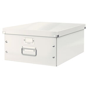 Biely kartónový úložný box s vekom Click&Store - Leitz