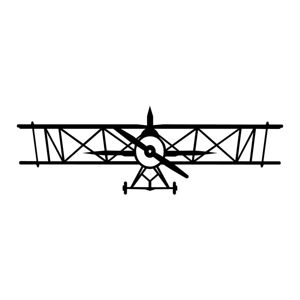 Čierna nástenná dekorácia Wallity Plane