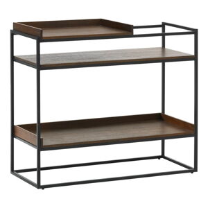 Čierno-hnedý konzolový stolík 38x90 cm Rivoli – Unique Furniture