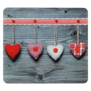Kryt na stenu pri sporáku z tvrdeného skla 50x56 cm Hearts - Wenko