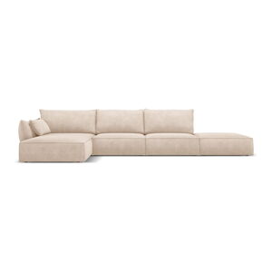 Béžová rohová pohovka (ľavý roh) Vanda - Mazzini Sofas