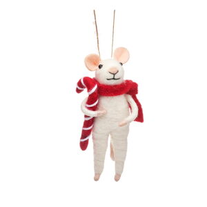 Textilná vianočná ozdoba Mouse – Sass & Belle