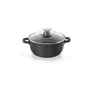 Hrniec s nepriľnavým povrchom Pfluon Granit so sklenenou pokrievkou Orion Grande, ⌀ 20 cm