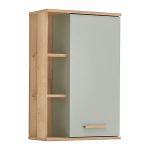 Zelená závesná kúpeľňová skrinka v dekore duba 51x75 cm Set 963 - Pelipal