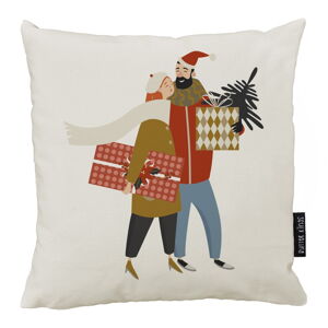Obliečka na vankúš s vianočným motívom 45x45 cm Christmas Couple – Butter Kings