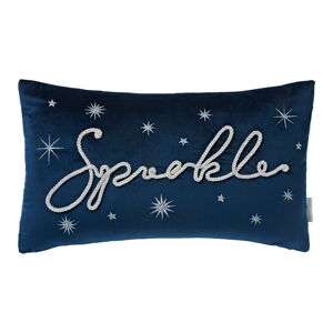 Zamatový dekoračný vankúš s vianočným motívom 30x50 cm Sparkle – Catherine Lansfield