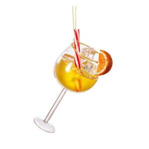 Sklenená vianočná ozdoba Aperol Spritz – Sass & Belle