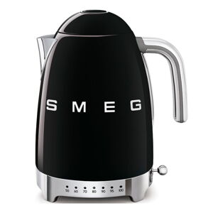 Čierna rýchlovarná kanvica z nehrdzavejúcej ocele 1,7 l Retro Style – SMEG