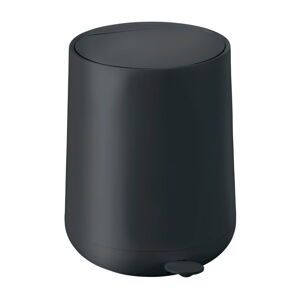 Čierny pedálový odpadkový kôš Zone Nova, 5 l