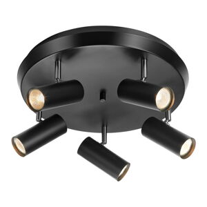 Čierne stropné svietidlo Markslöjd Torino Ceiling Black 5L