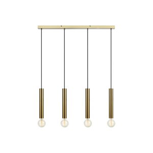 Závesné stropné svietidlo v zlatej farbe Markslöjd Sencillo, dĺžka 107,5 cm